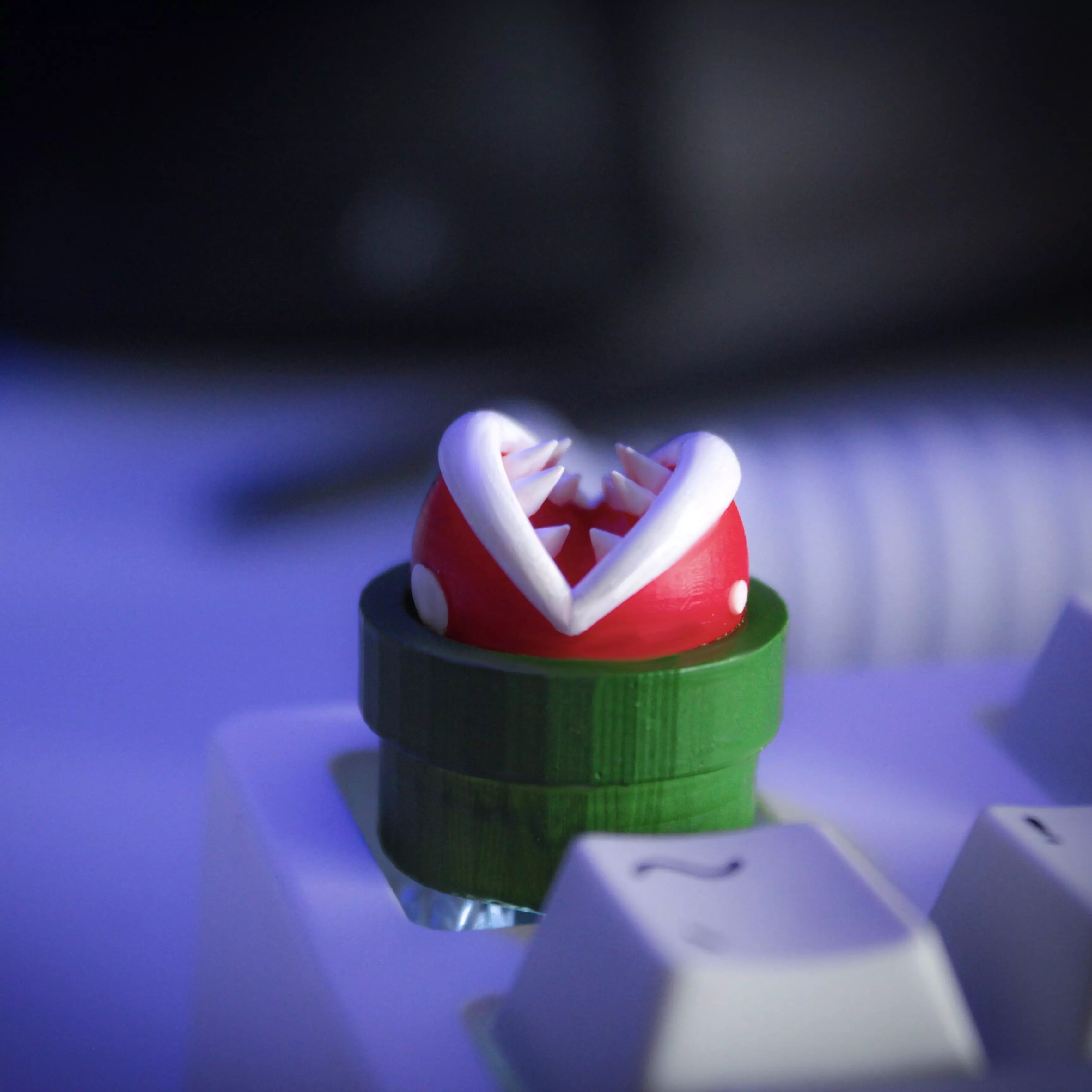 Piranha plant Mario Keycap 3D print model_0