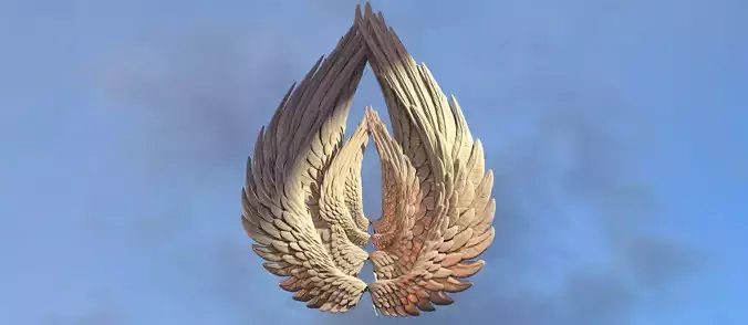 Roman Jupiter Wings  3D model