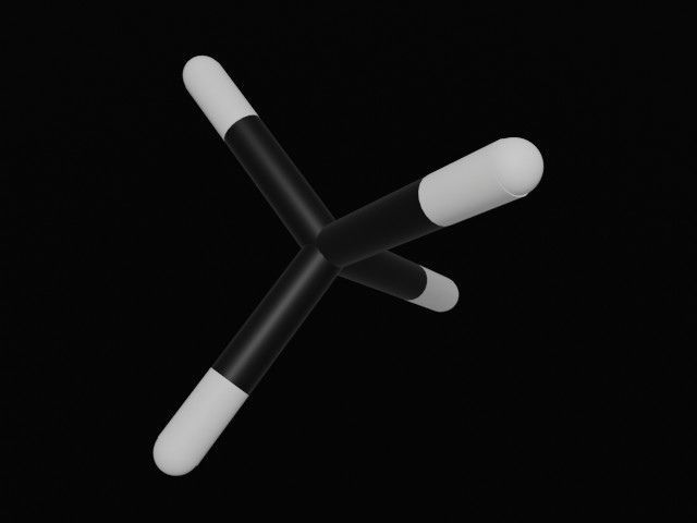 Methane 3D molecular models Free low-poly 3D model_3