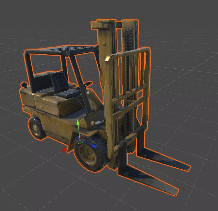 Forklift Low-poly 3D model