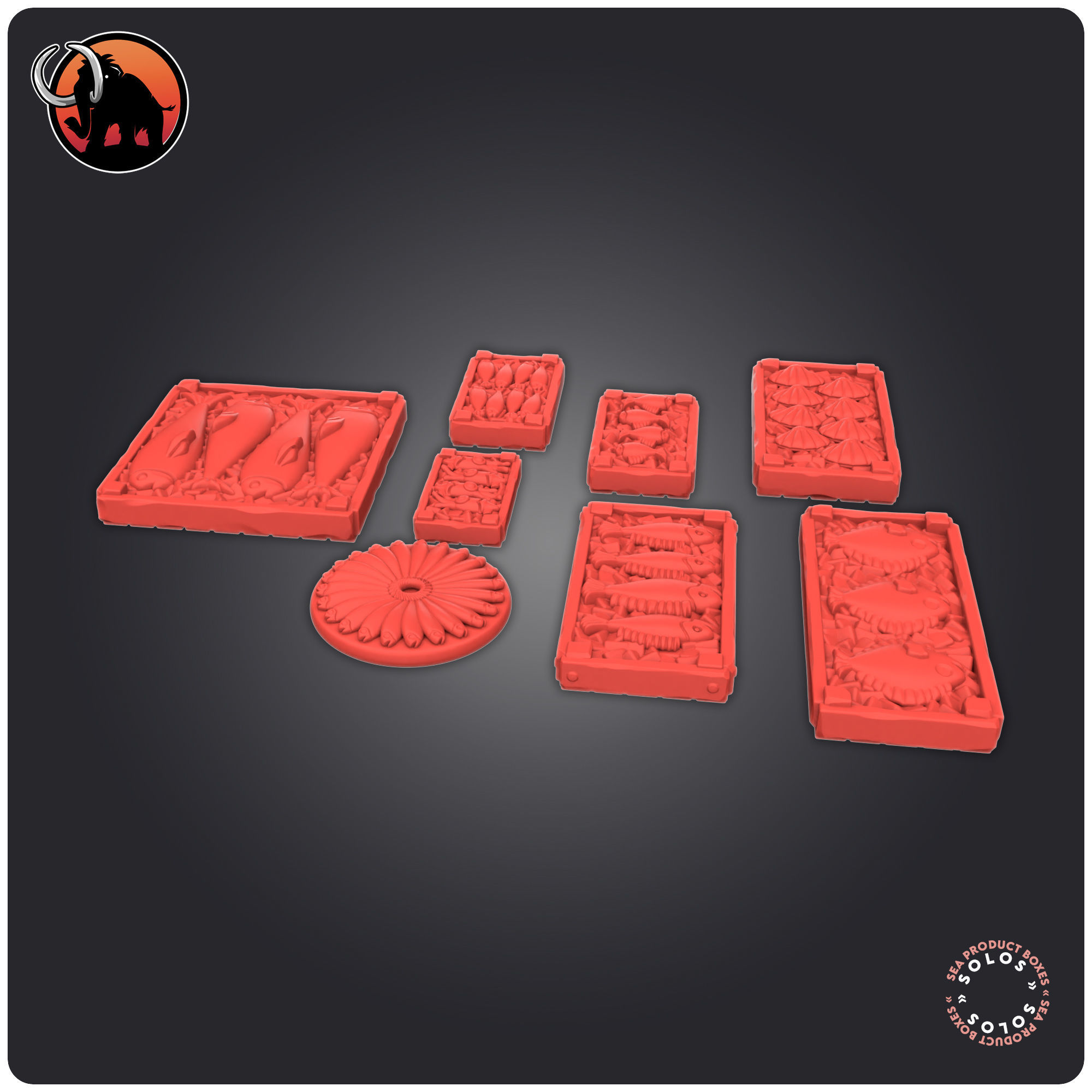 Sea Product Boxes 3D print model_1