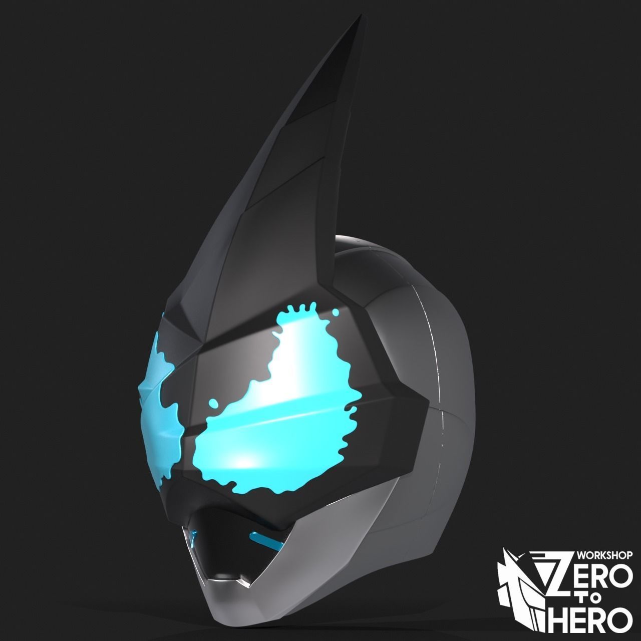 Kamen Rider Evil Helmet 3D print model_1