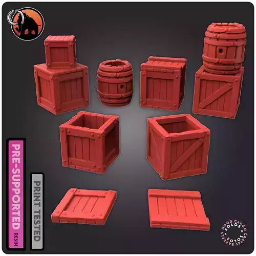 Wood Cargo Crates 