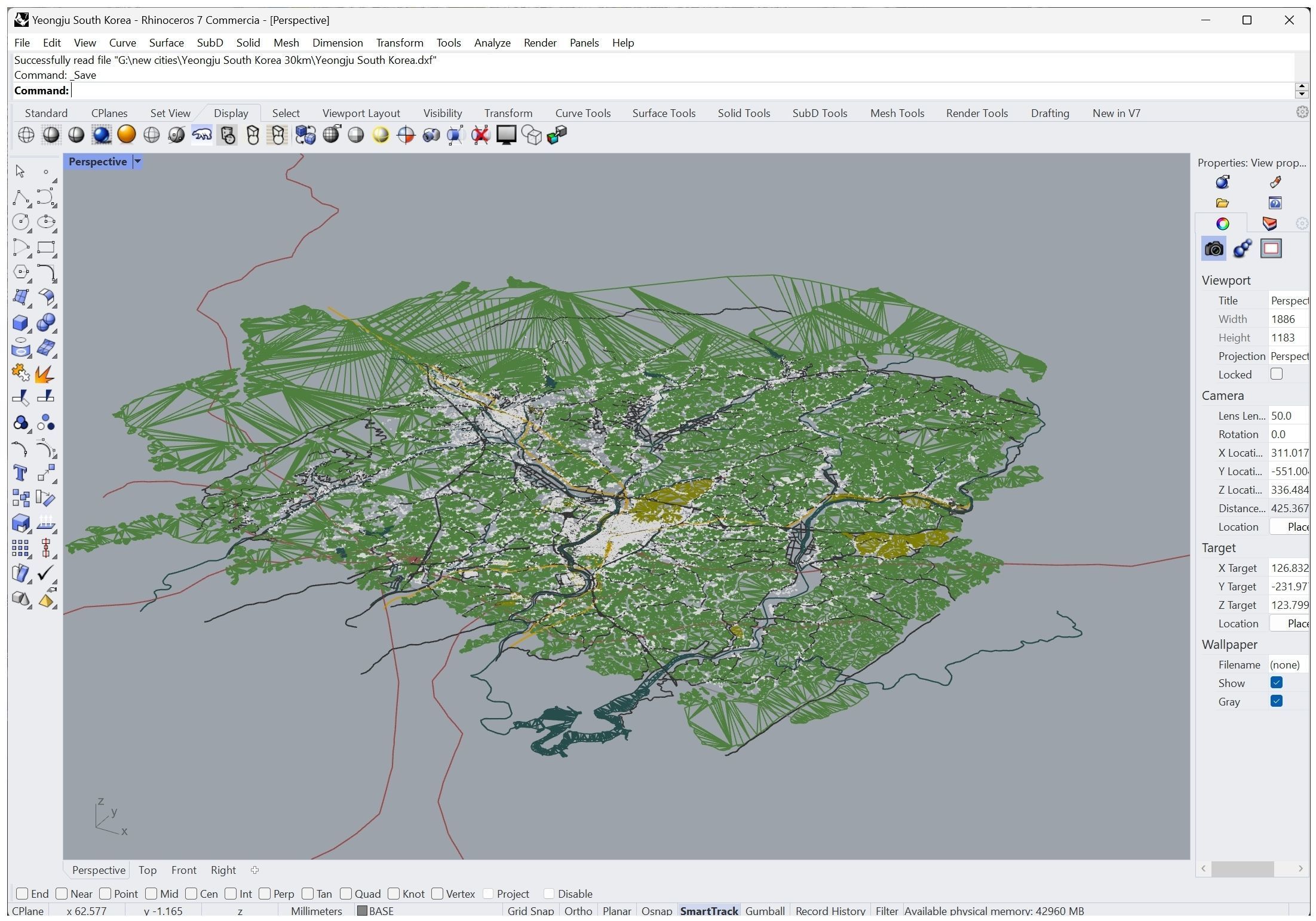 Yeongju South Korea Low-poly 3D model_11