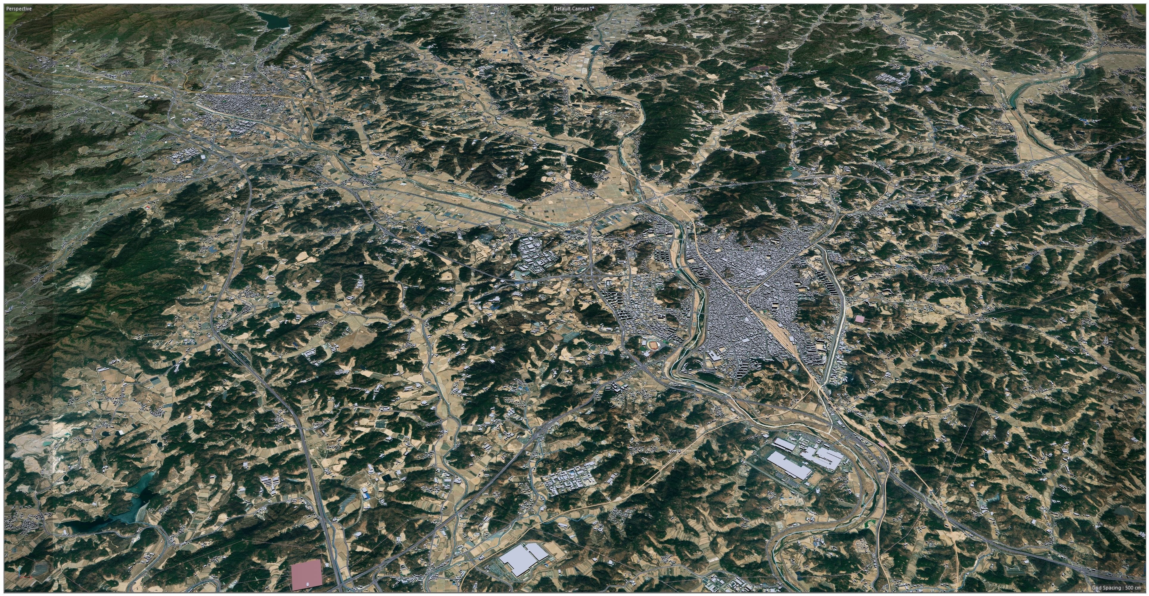 Yeongju South Korea Low-poly 3D model_9