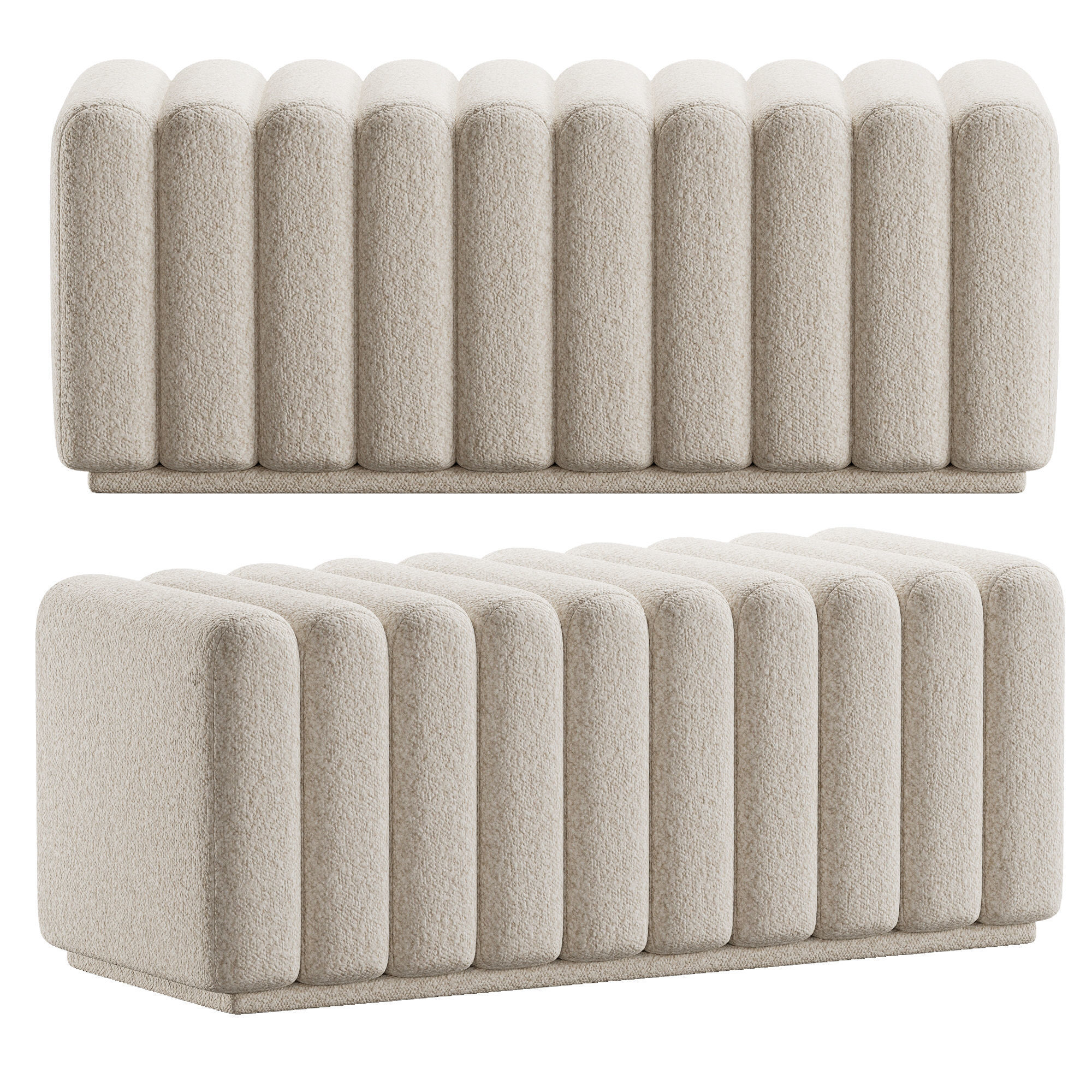 Bench Bente 3D model_1