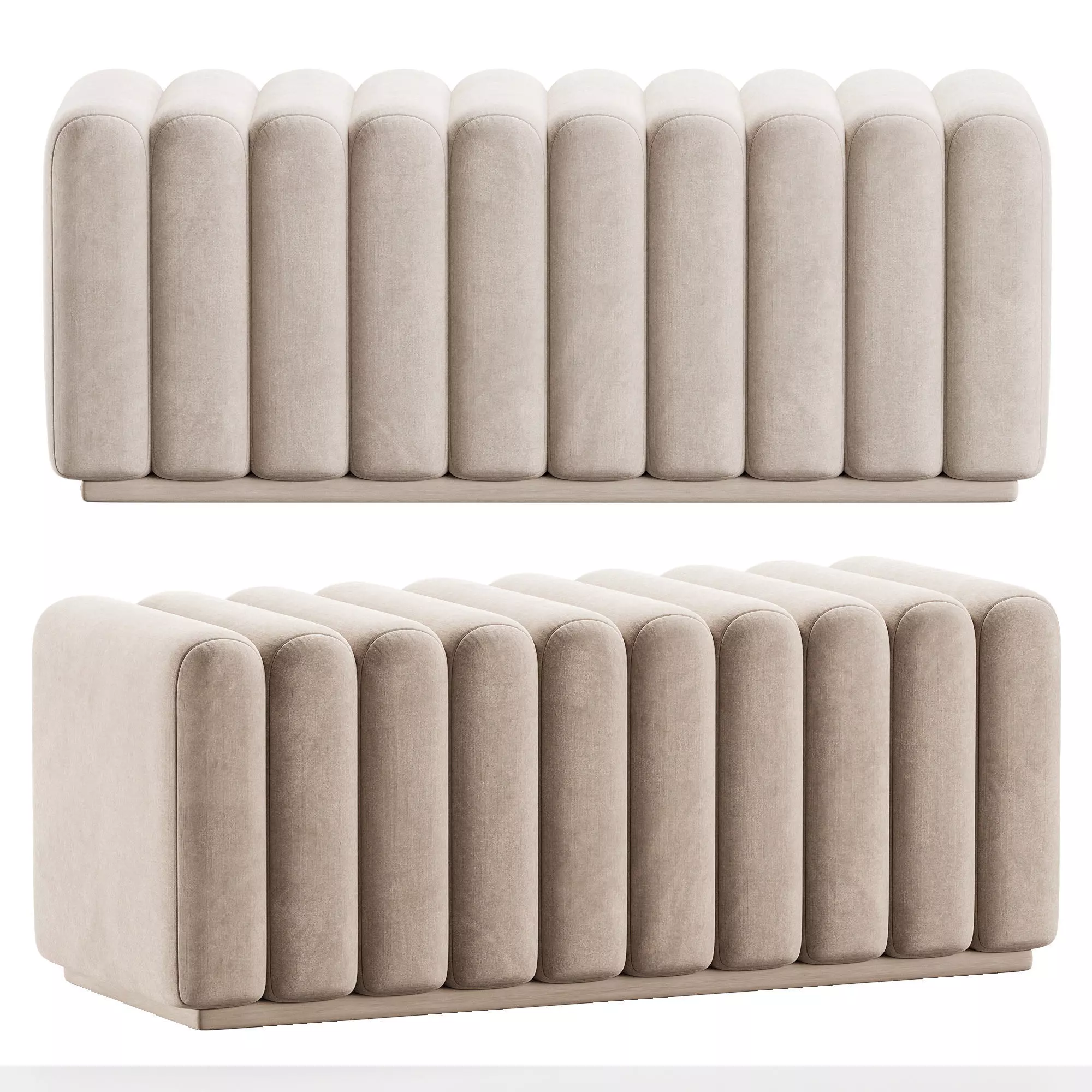 Bench Bente 3D model_0