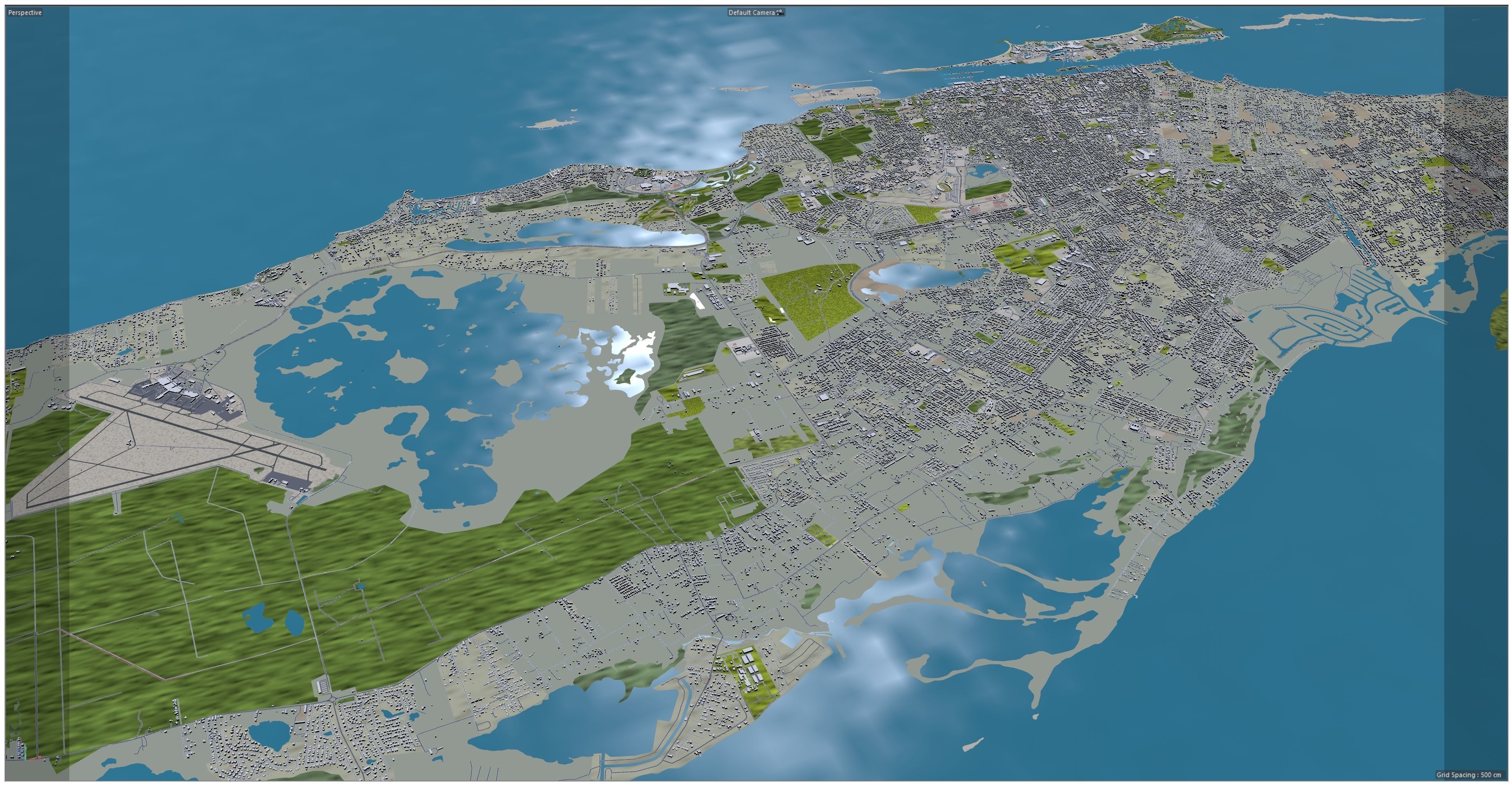 Nassau The Bahamas Low-poly 3D model_11