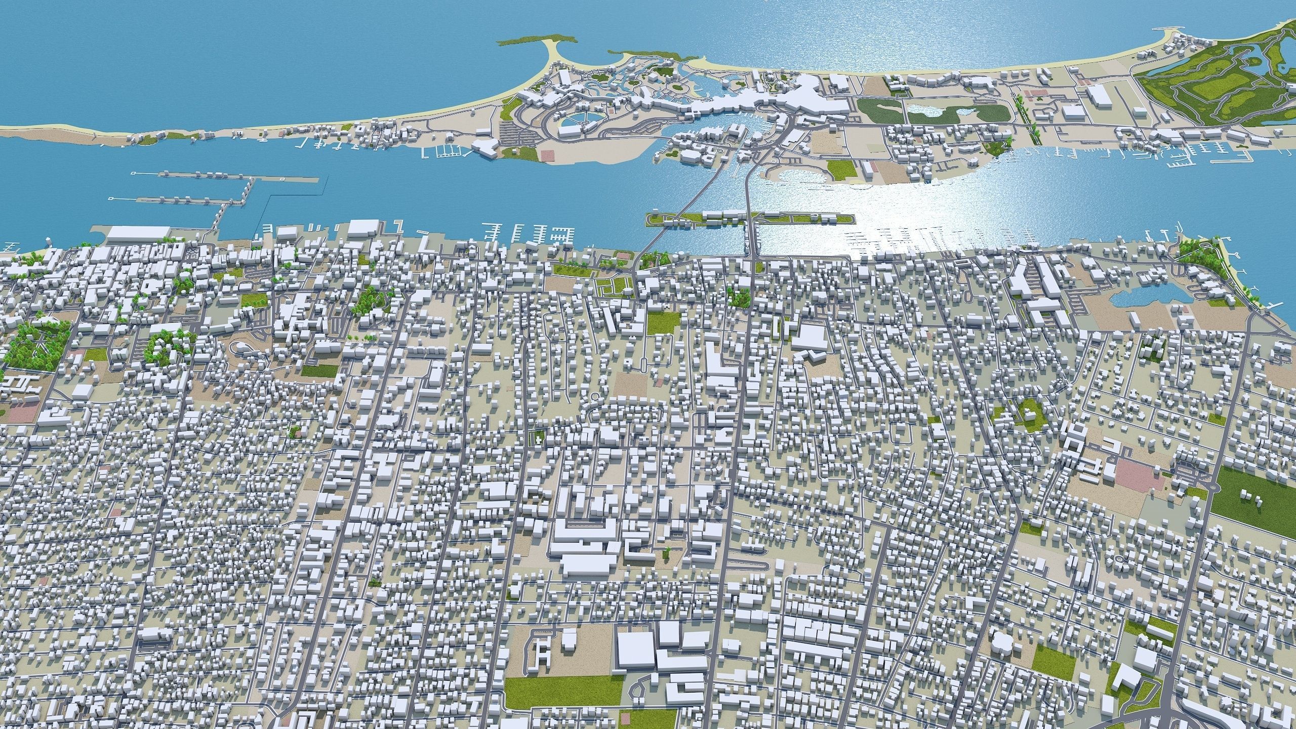 Nassau The Bahamas Low-poly 3D model_9