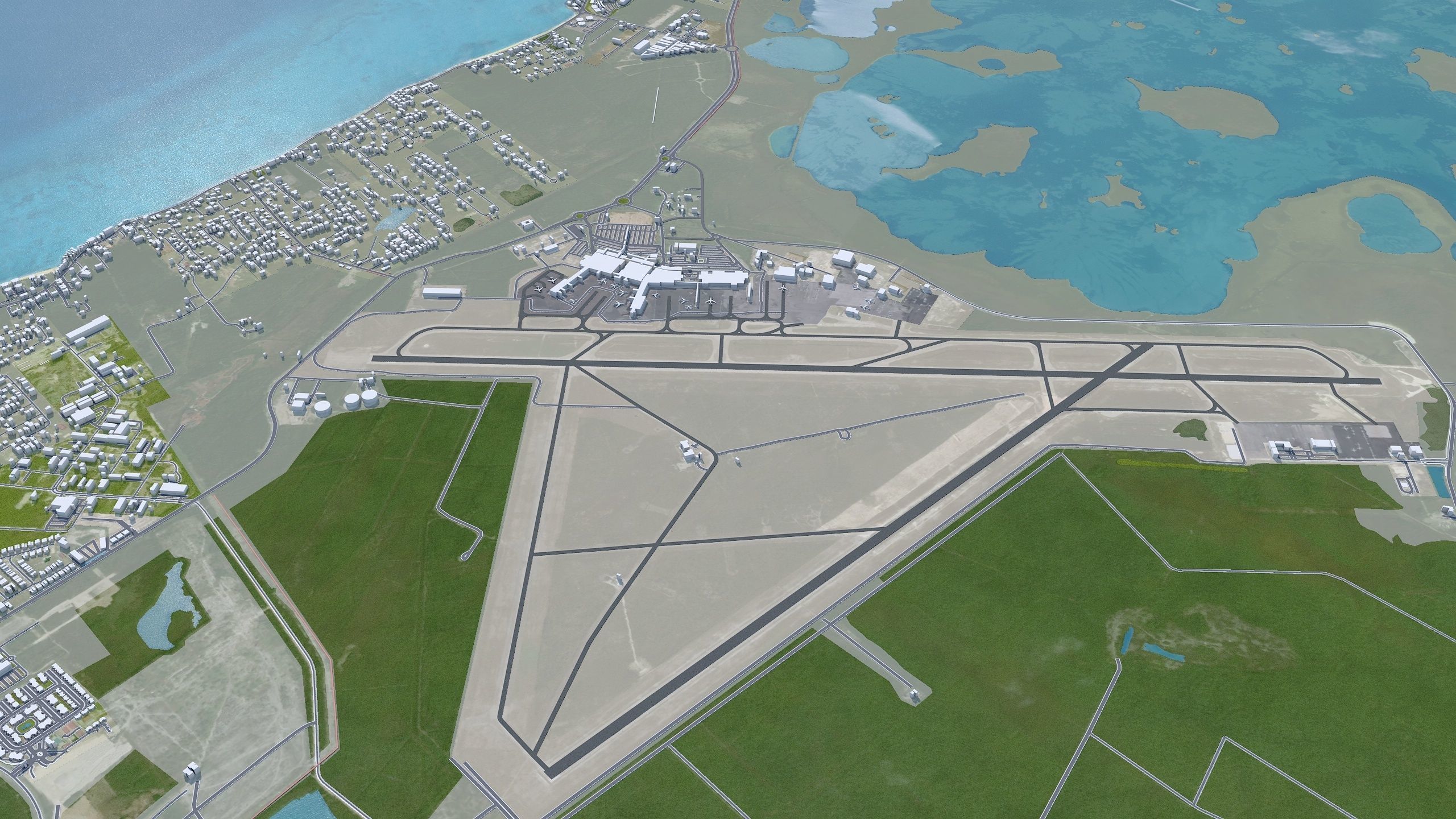 Nassau The Bahamas Low-poly 3D model_5