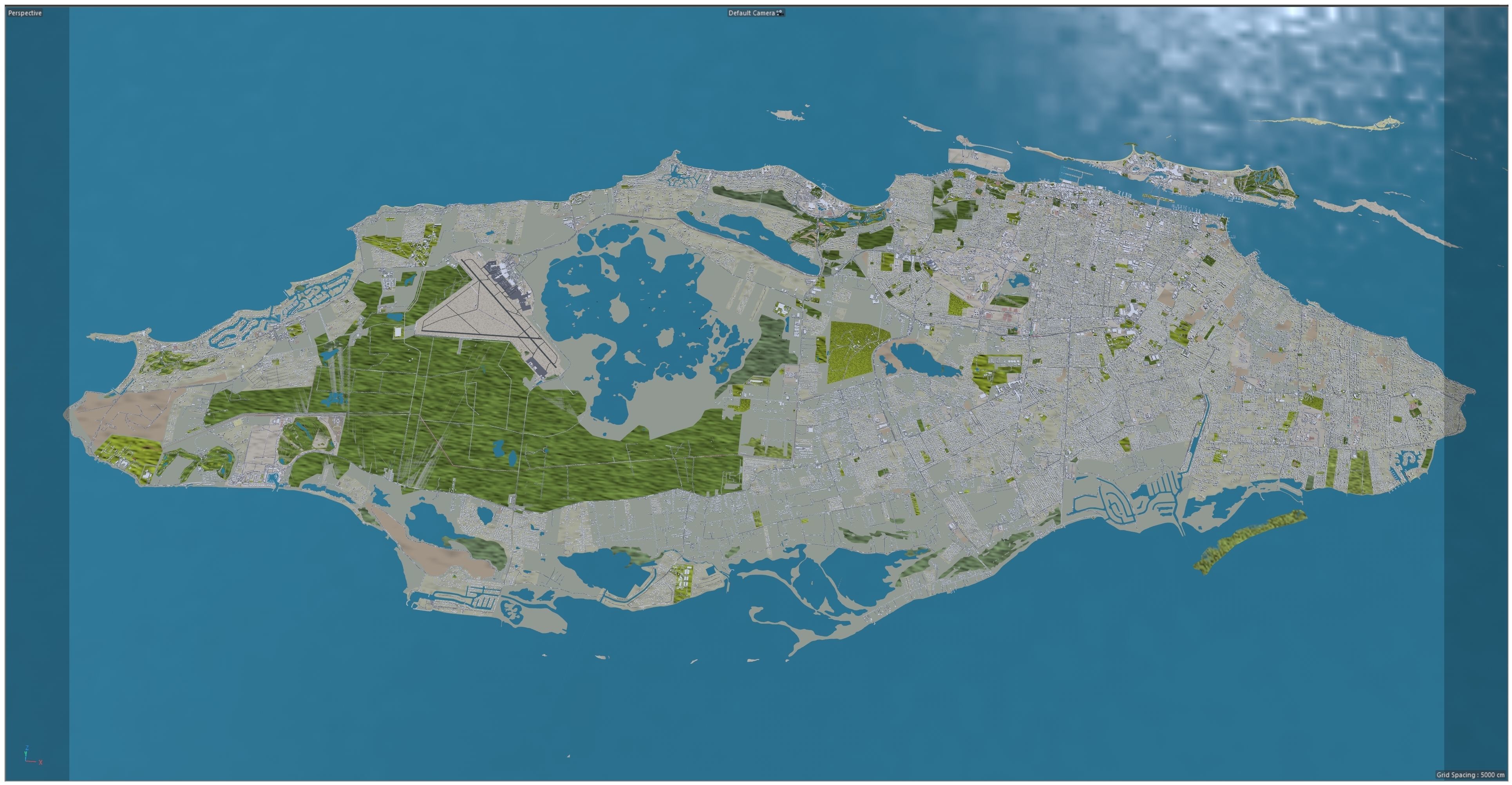 Nassau The Bahamas Low-poly 3D model_10