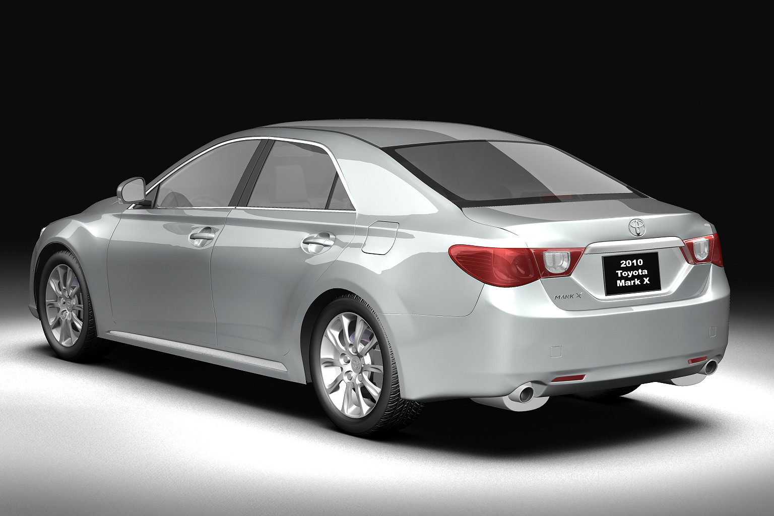 2010 Toyota Mark X 3D model_2