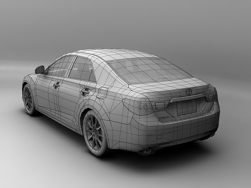 2010 Toyota Mark X 3D model_9