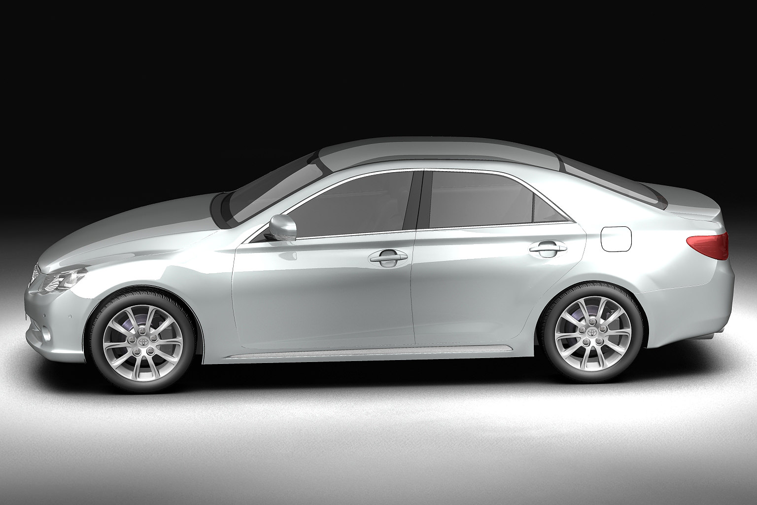 2010 Toyota Mark X 3D model_1