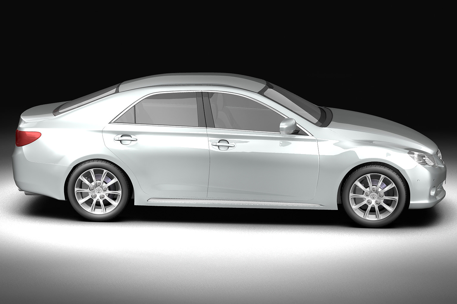 2010 Toyota Mark X 3D model_4