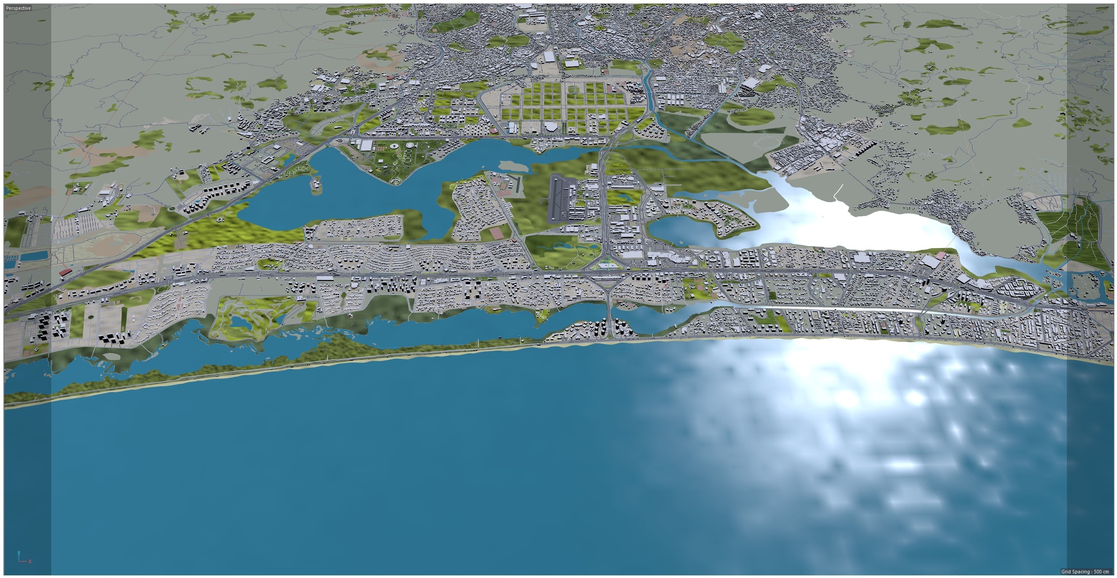 Barra da Tijuca Brazil Low-poly 3D model_8