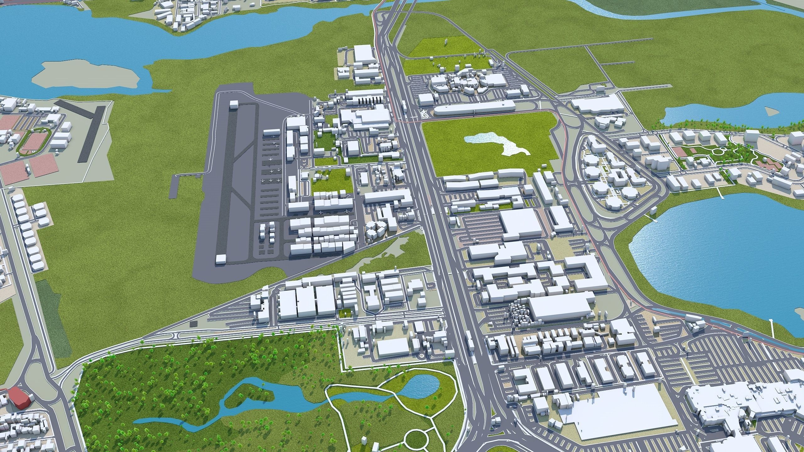 Barra da Tijuca Brazil Low-poly 3D model_7