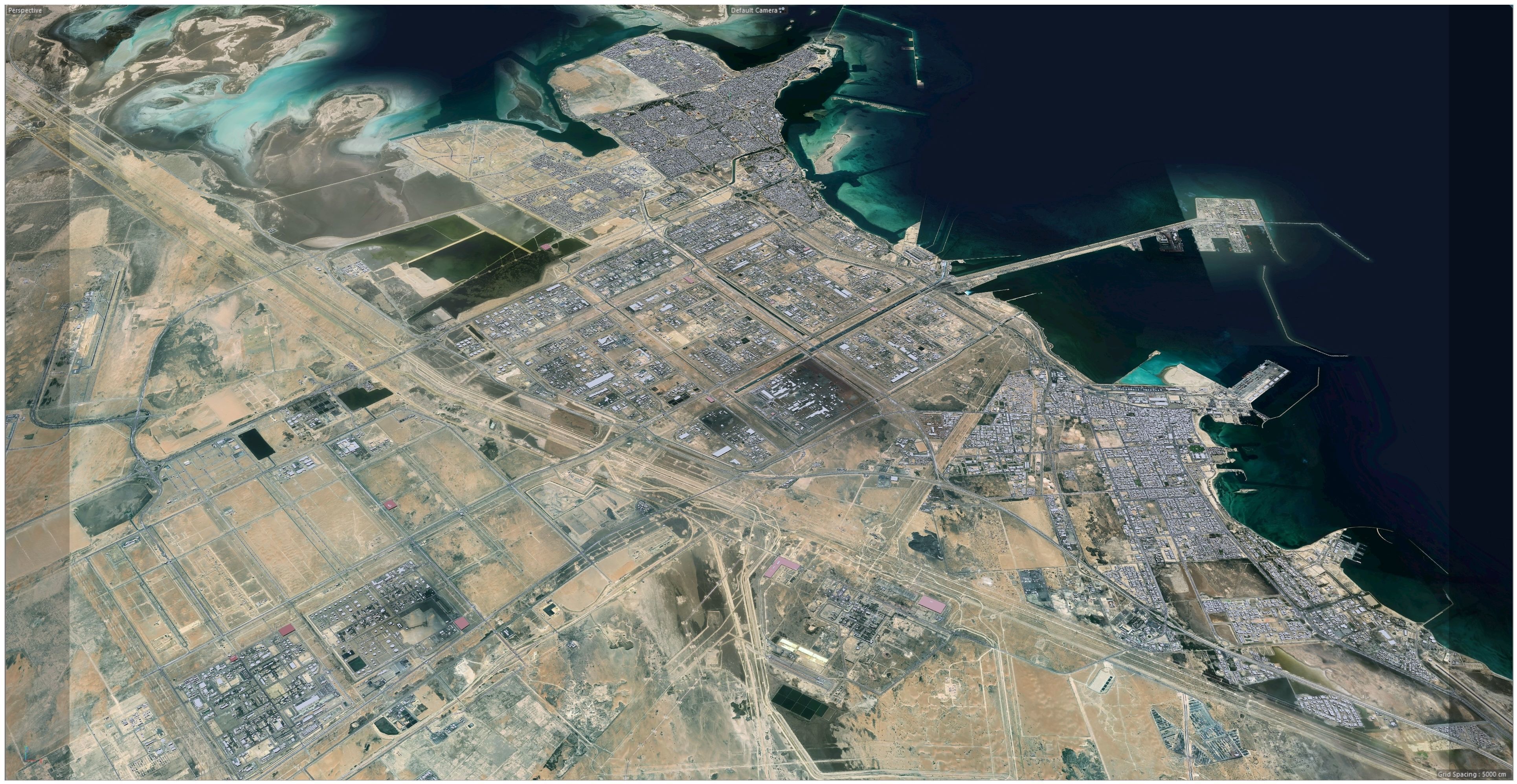 Al Jubail and Fanateer Beach Saudi Arabia Low-poly 3D model_8