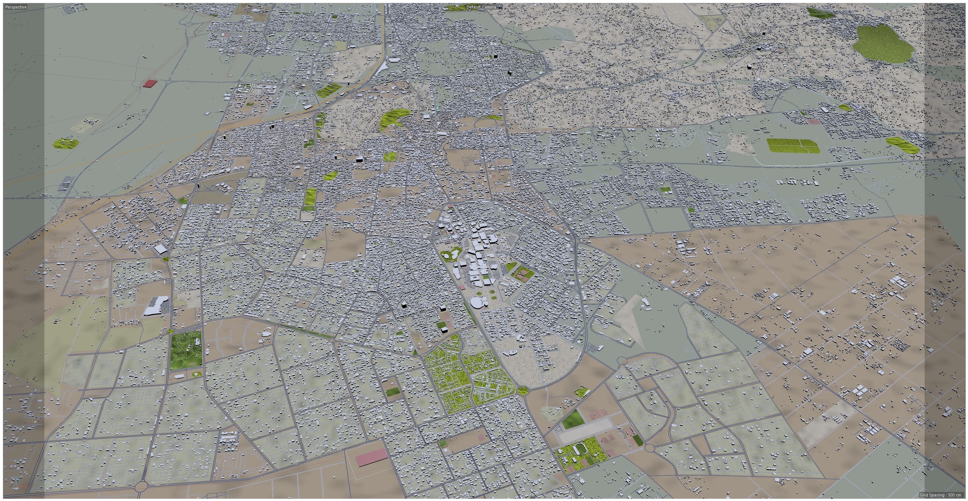 Al Hofuf Saudi Arabia Low-poly 3D model_10