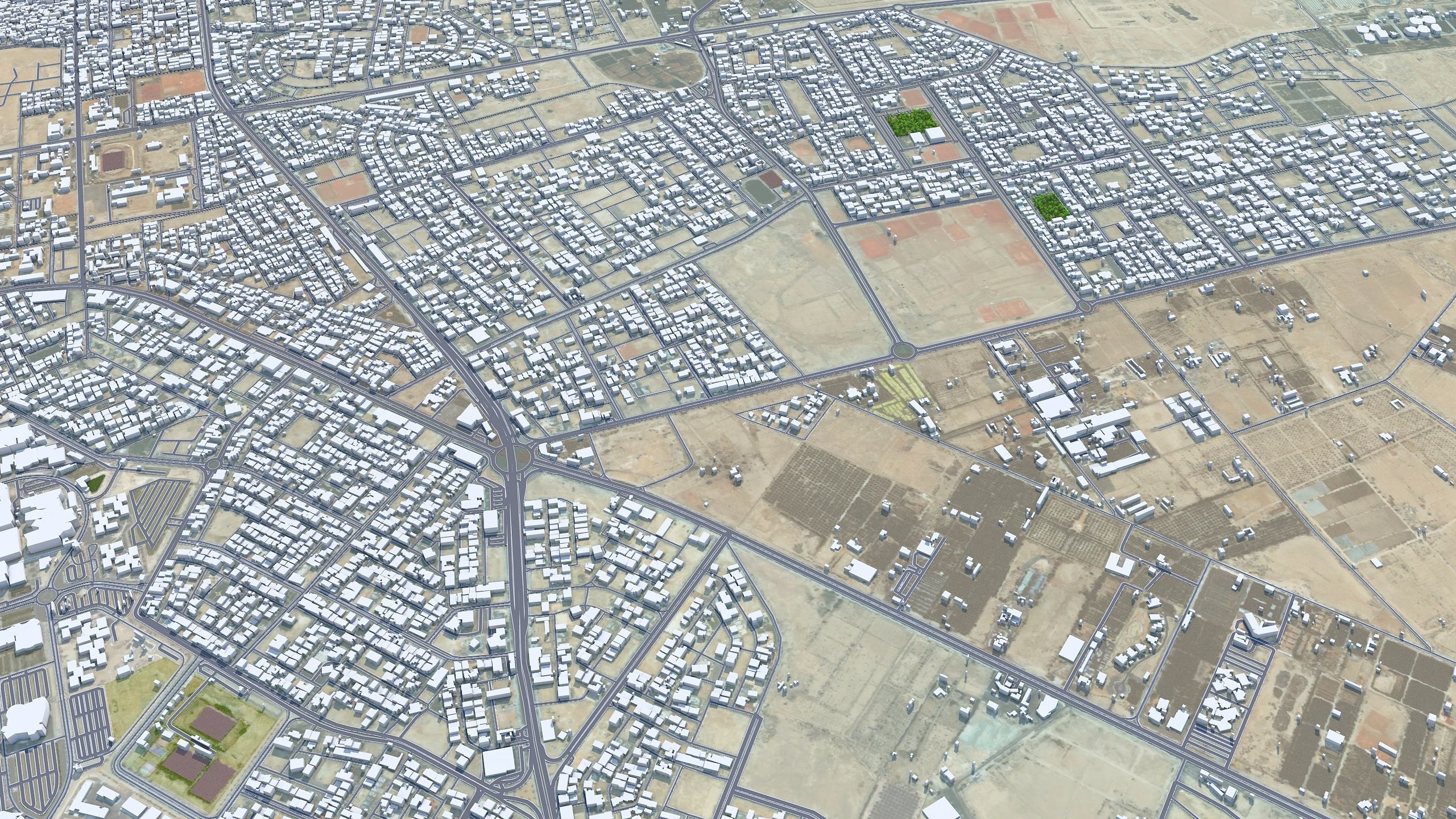 Al Hofuf Saudi Arabia Low-poly 3D model_6