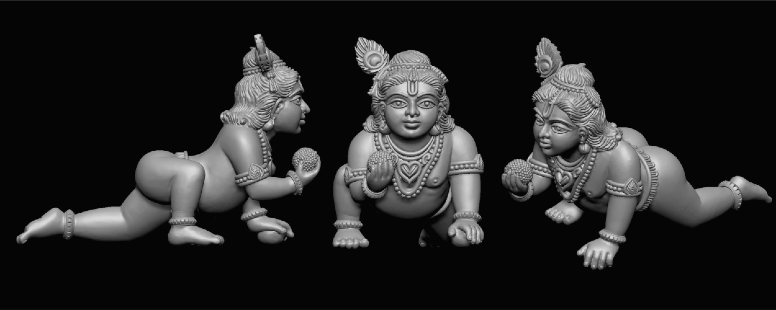 ganeshji hanumanji laxmiji ma durga shive others murti avaliable Low-poly 3D model_38