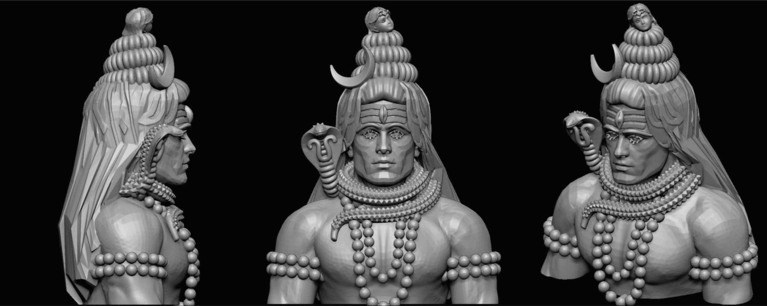 ganeshji hanumanji laxmiji ma durga shive others murti avaliable Low-poly 3D model_74