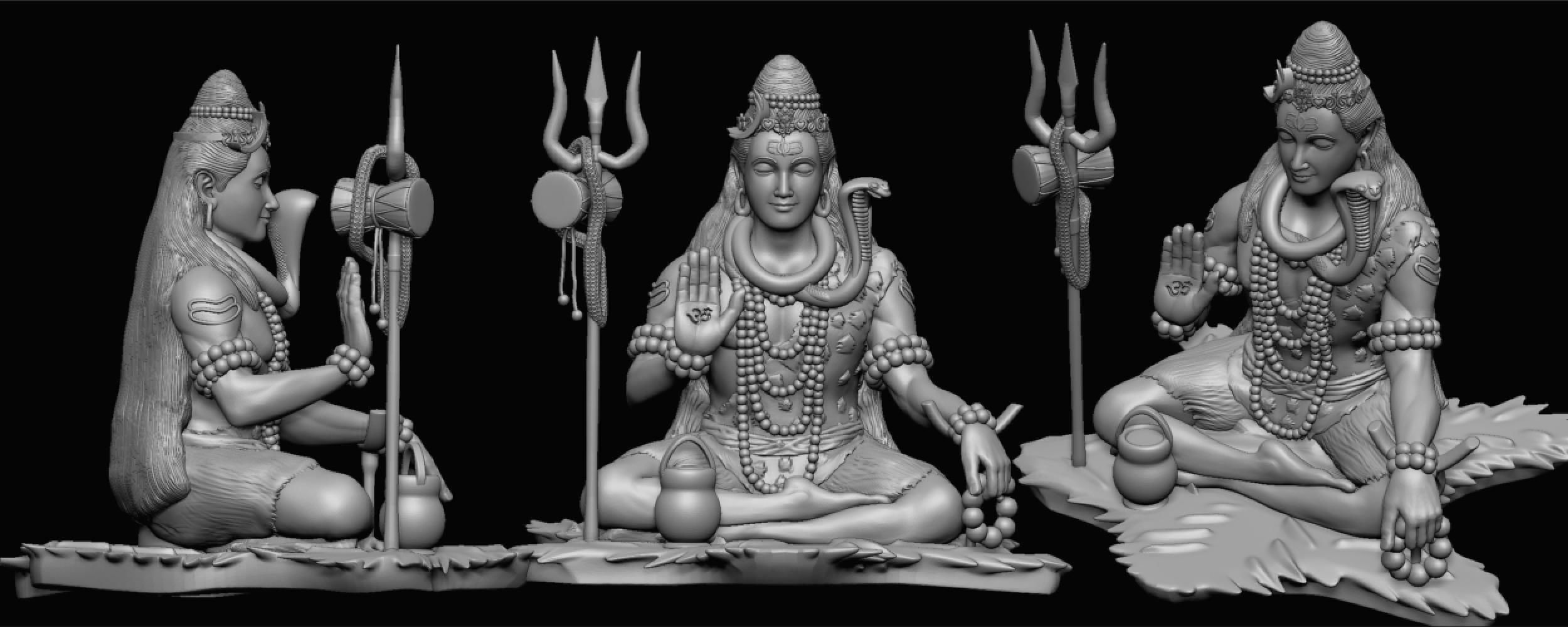 ganeshji hanumanji laxmiji ma durga shive others murti avaliable Low-poly 3D model_76
