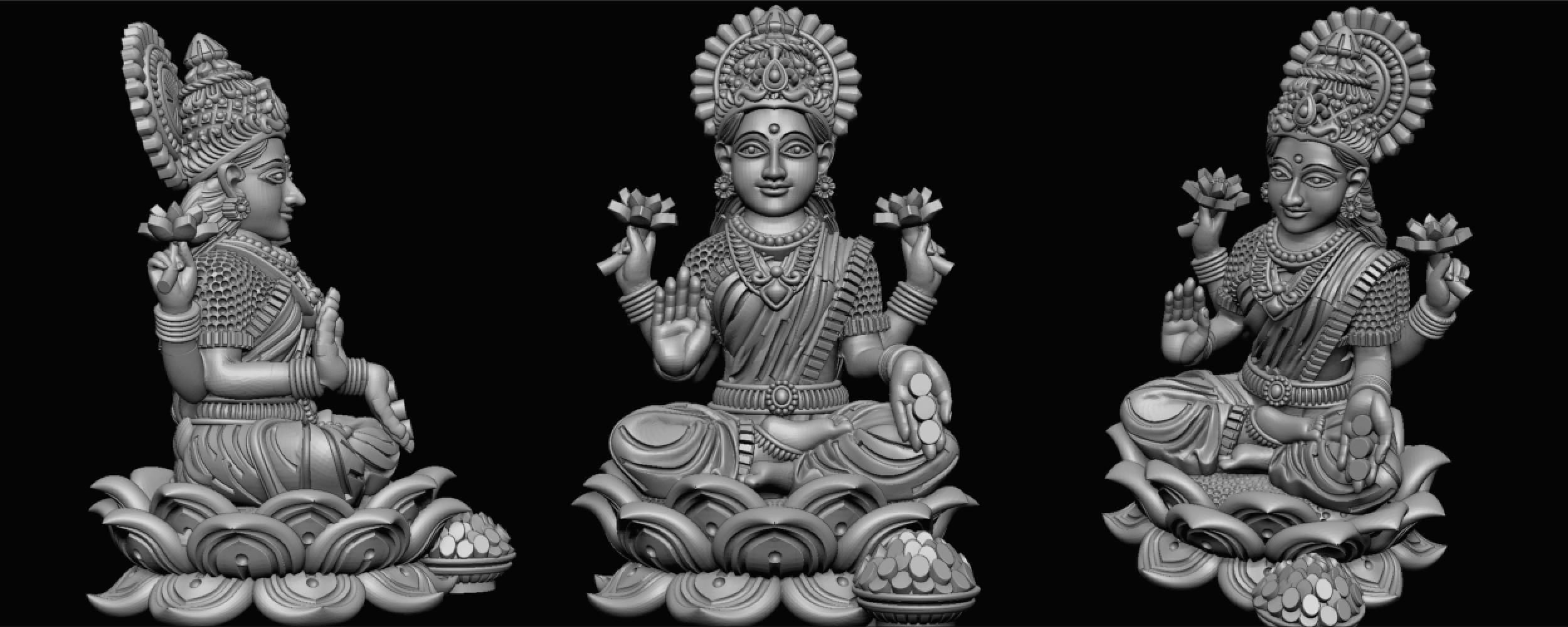 ganeshji hanumanji laxmiji ma durga shive others murti avaliable Low-poly 3D model_66