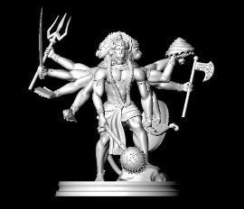 ganeshji hanumanji laxmiji ma durga shive others murti avaliable Low-poly 3D model_19