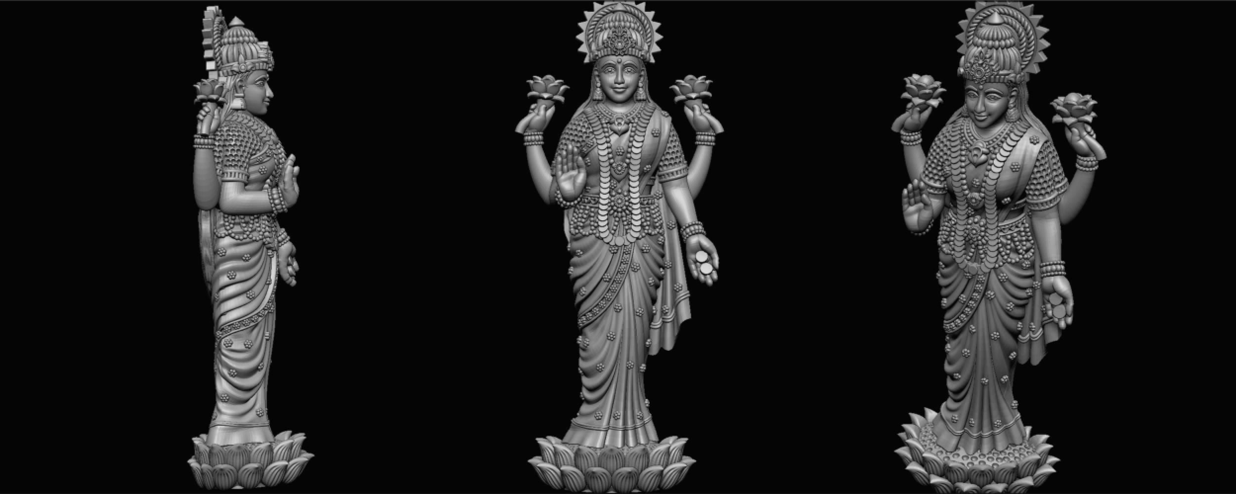 ganeshji hanumanji laxmiji ma durga shive others murti avaliable Low-poly 3D model_2