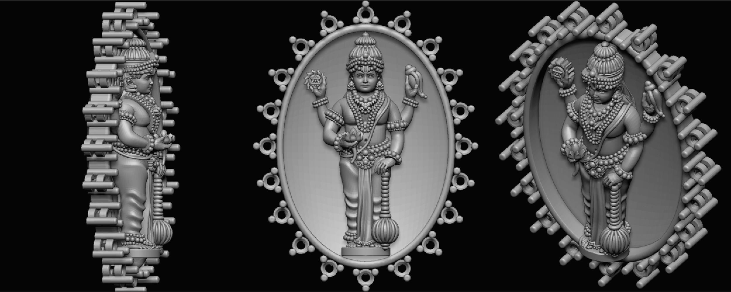 ganeshji hanumanji laxmiji ma durga shive others murti avaliable Low-poly 3D model_68