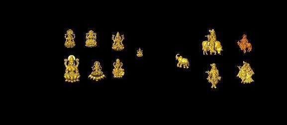 ganeshji hanumanji laxmiji ma durga shive others murti avaliable Low-poly 3D model_50