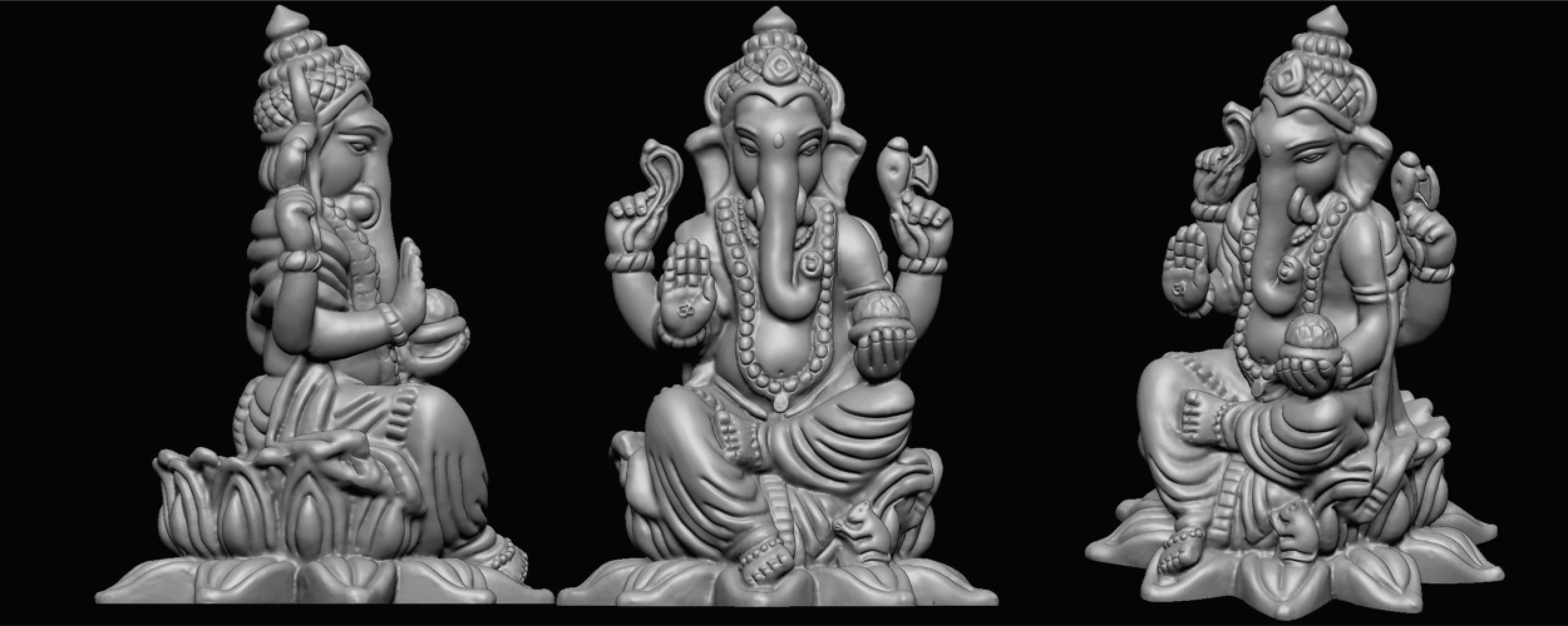 ganeshji hanumanji laxmiji ma durga shive others murti avaliable Low-poly 3D model_49