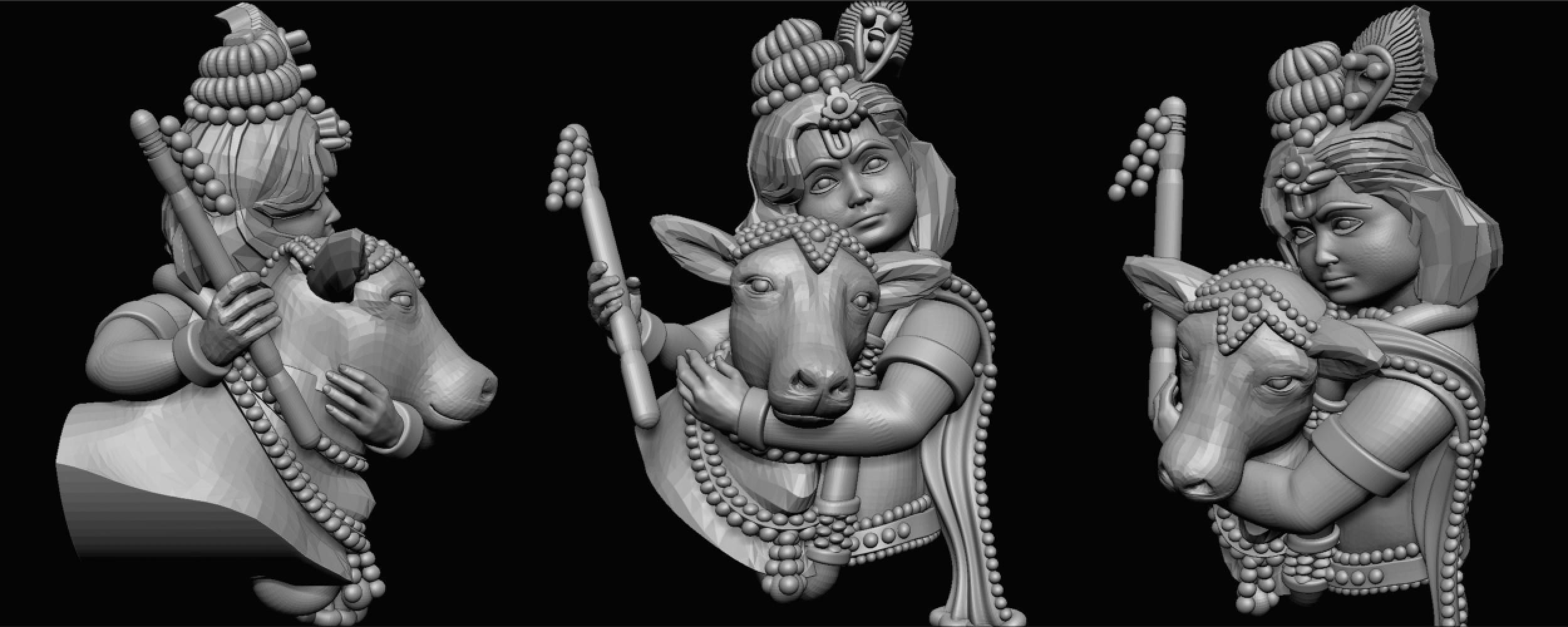 ganeshji hanumanji laxmiji ma durga shive others murti avaliable Low-poly 3D model_34