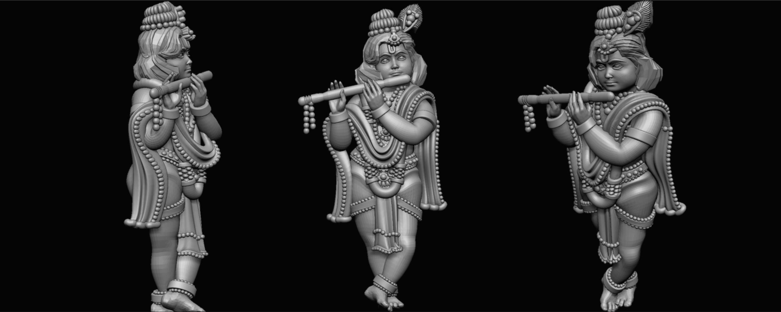 ganeshji hanumanji laxmiji ma durga shive others murti avaliable Low-poly 3D model_13