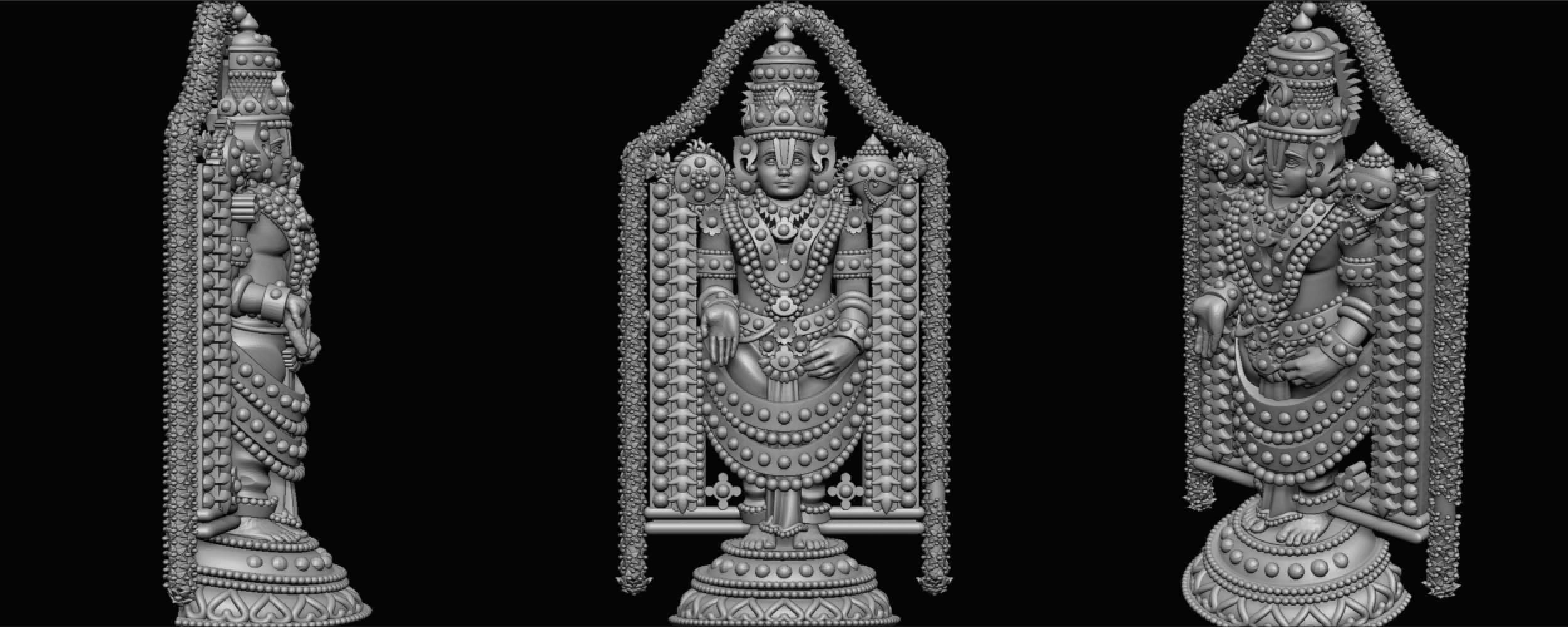 ganeshji hanumanji laxmiji ma durga shive others murti avaliable Low-poly 3D model_14