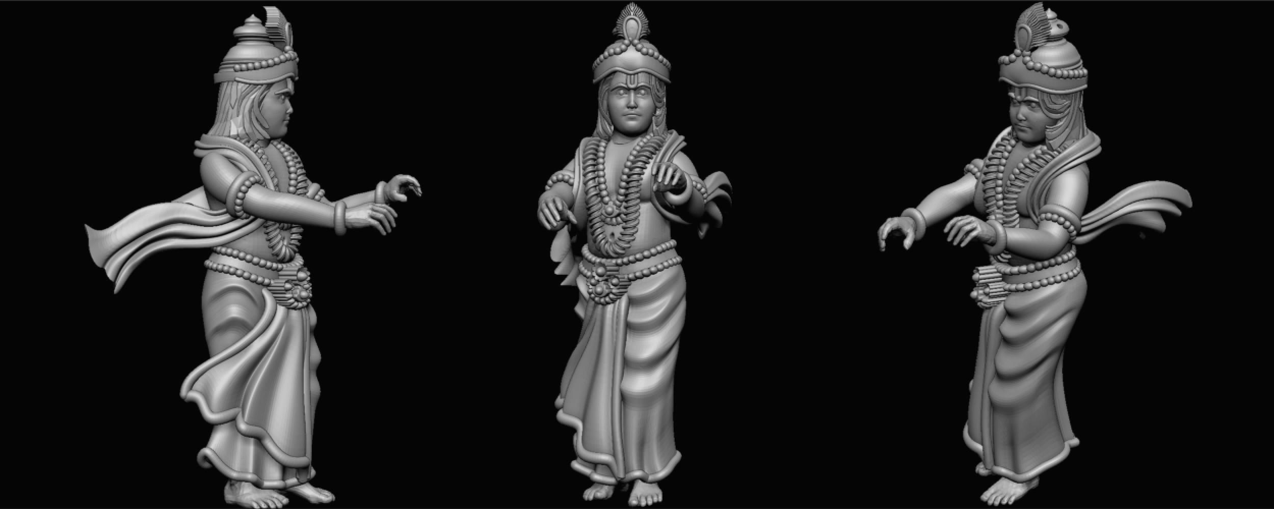 ganeshji hanumanji laxmiji ma durga shive others murti avaliable Low-poly 3D model_59