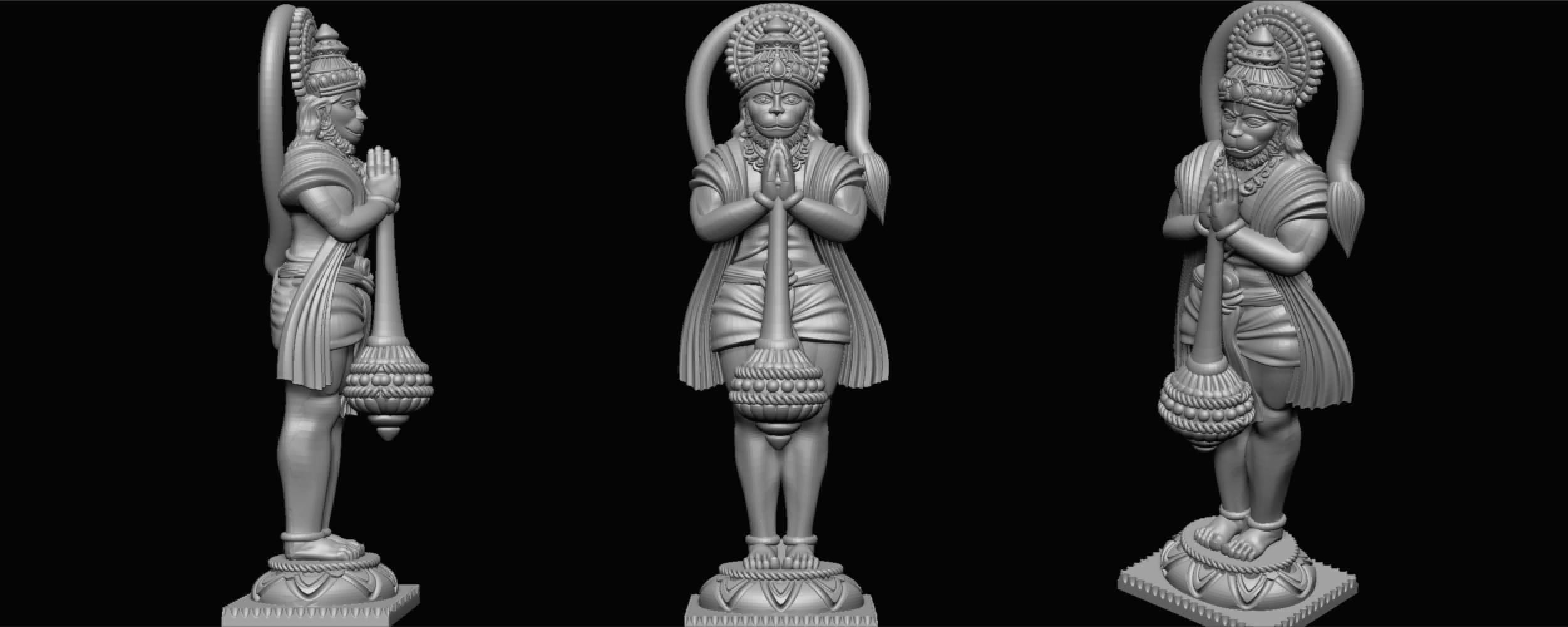 ganeshji hanumanji laxmiji ma durga shive others murti avaliable Low-poly 3D model_54