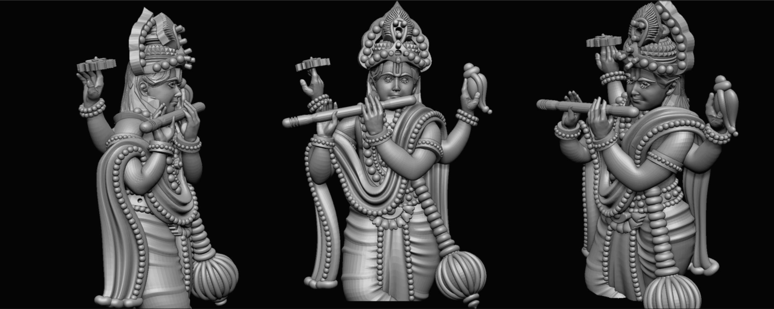 ganeshji hanumanji laxmiji ma durga shive others murti avaliable Low-poly 3D model_39