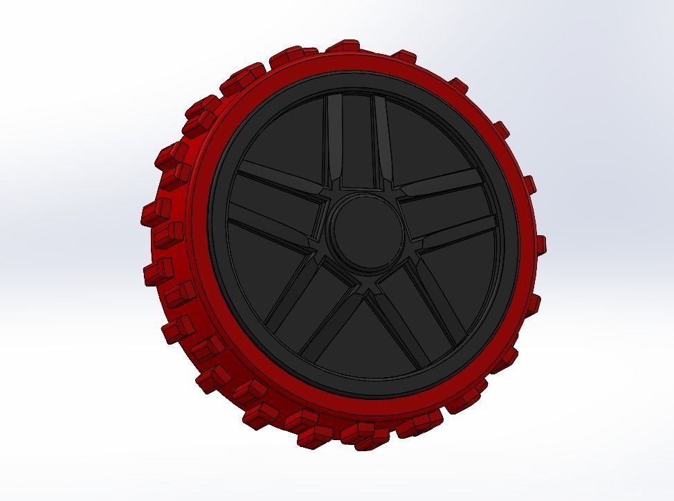 Toy wheel ofroad 3D print model_3