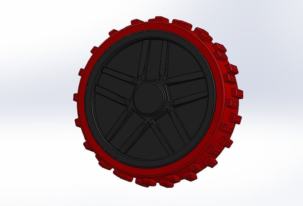 Toy wheel ofroad 3D print model_1