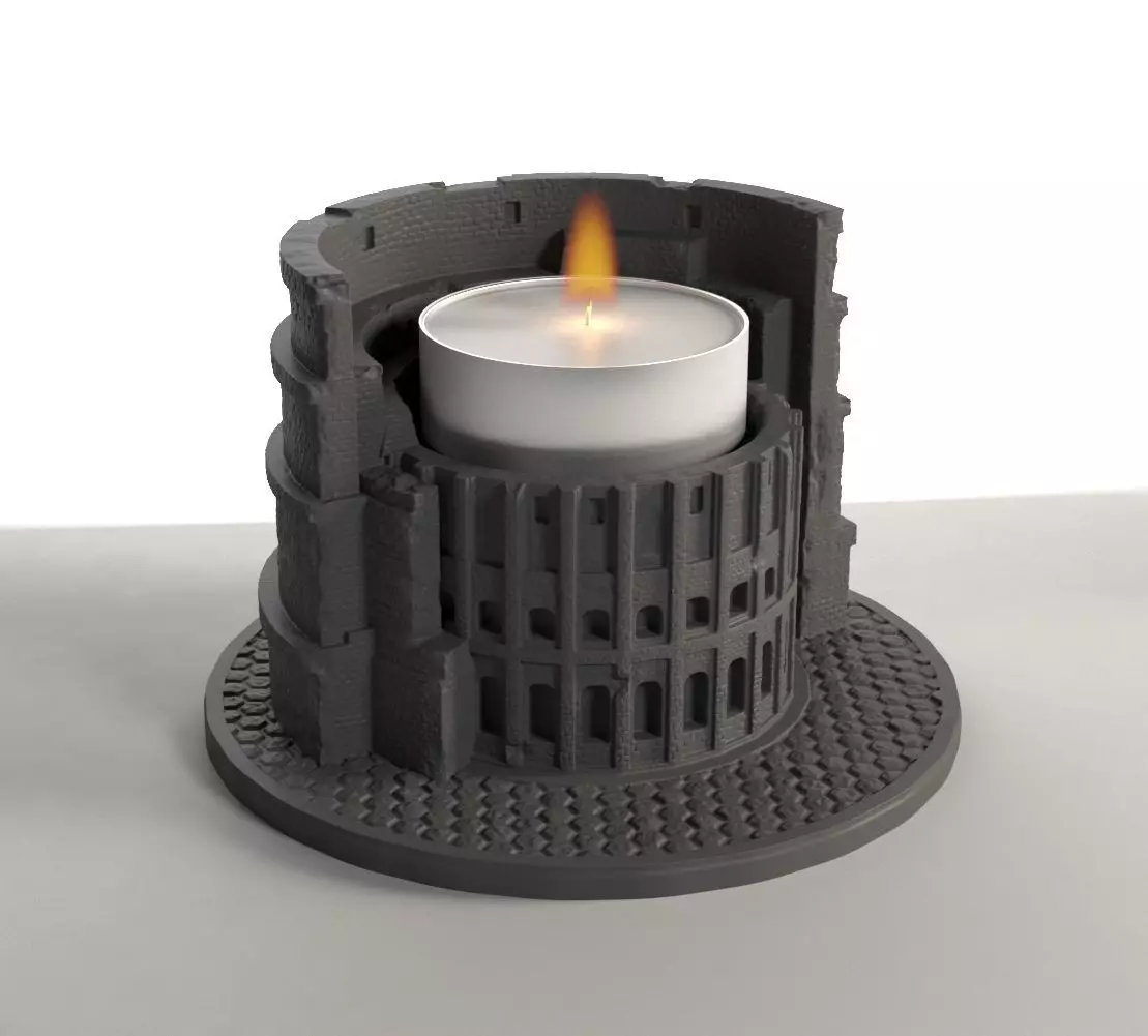 colosseum inspired warmer holder 3D print model