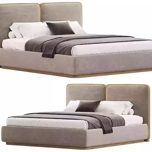 Gem Upholstered King Queen Bed
