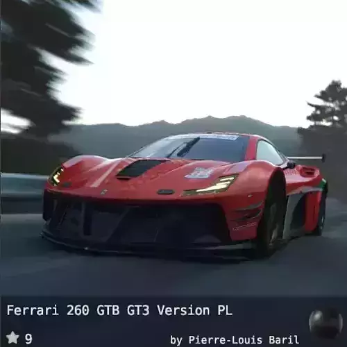 ferrari Low-poly 3D model