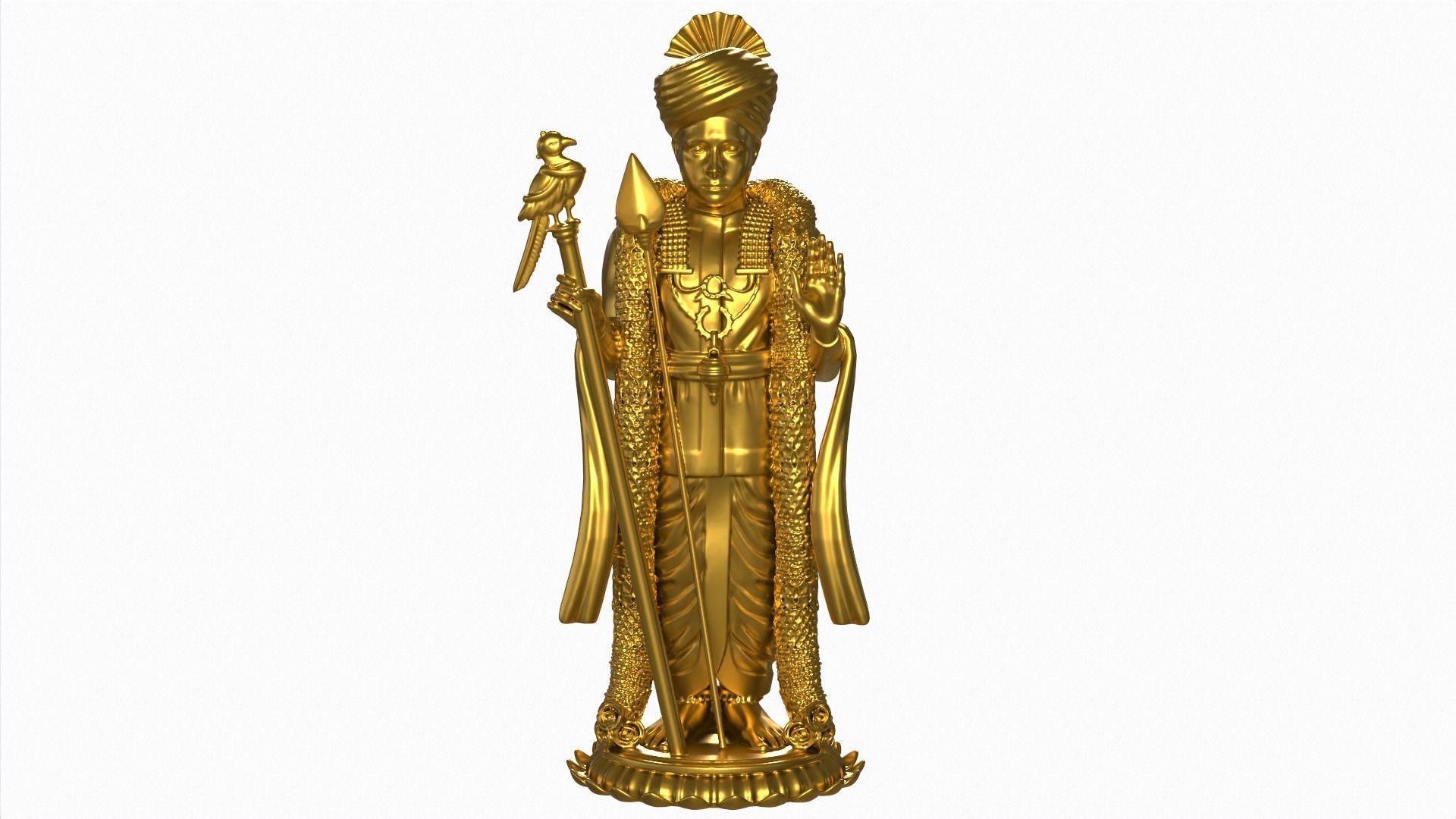 Lord Karthikeya Murugan God 3D print model_5