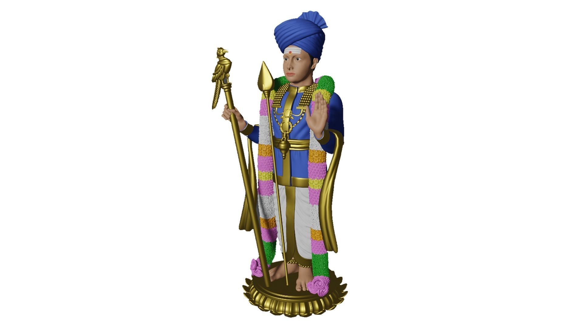 Lord Karthikeya Murugan God 3D print model_18