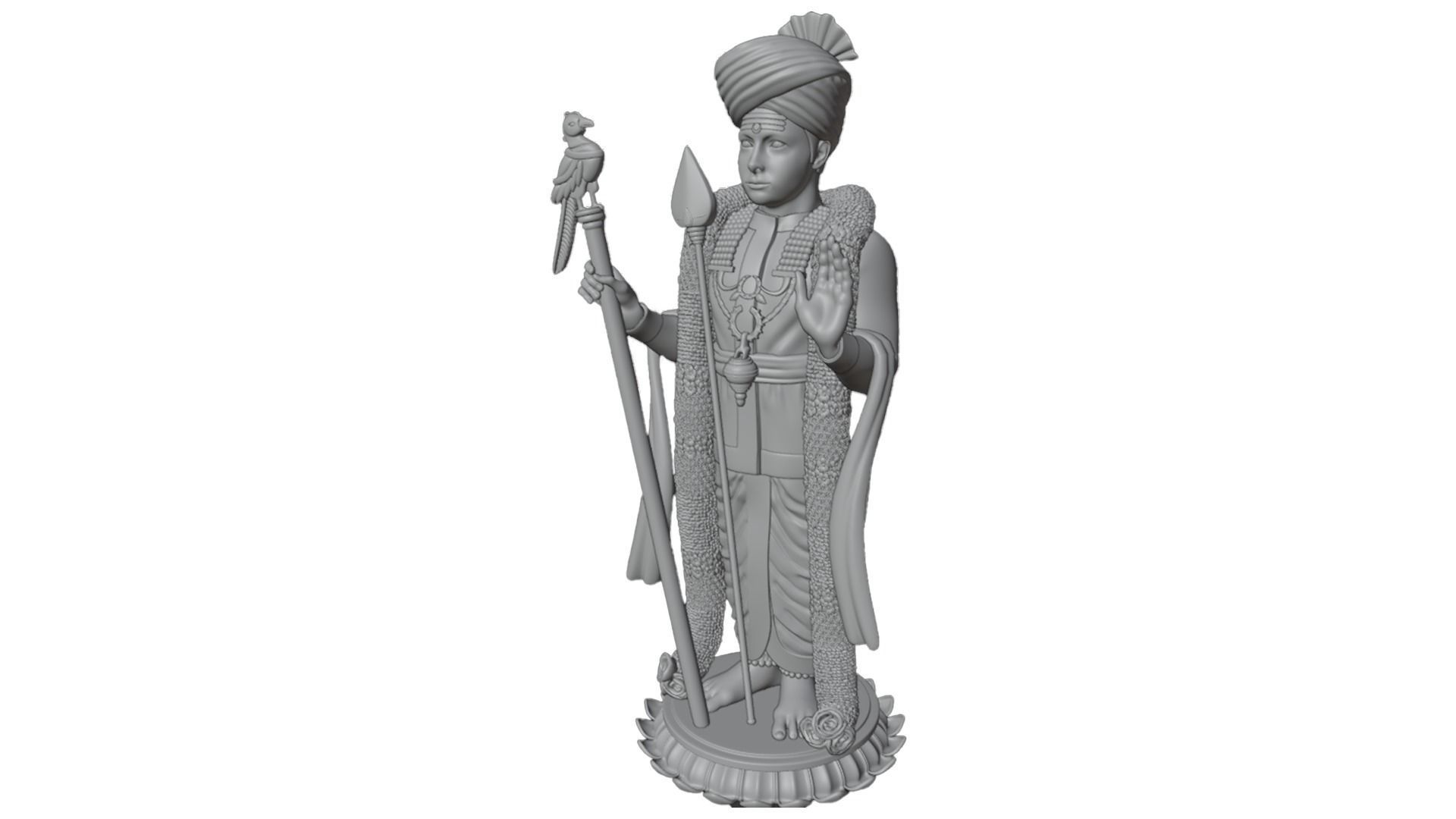 Lord Karthikeya Murugan God 3D print model_12