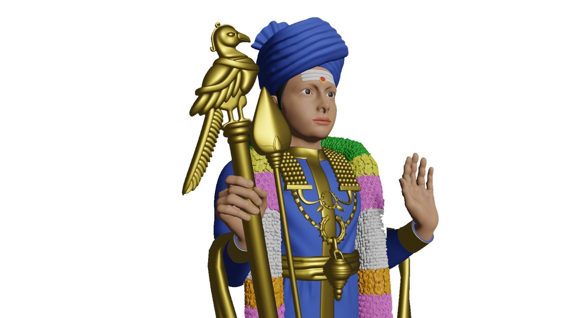 Lord Karthikeya Murugan God 3D print model_16