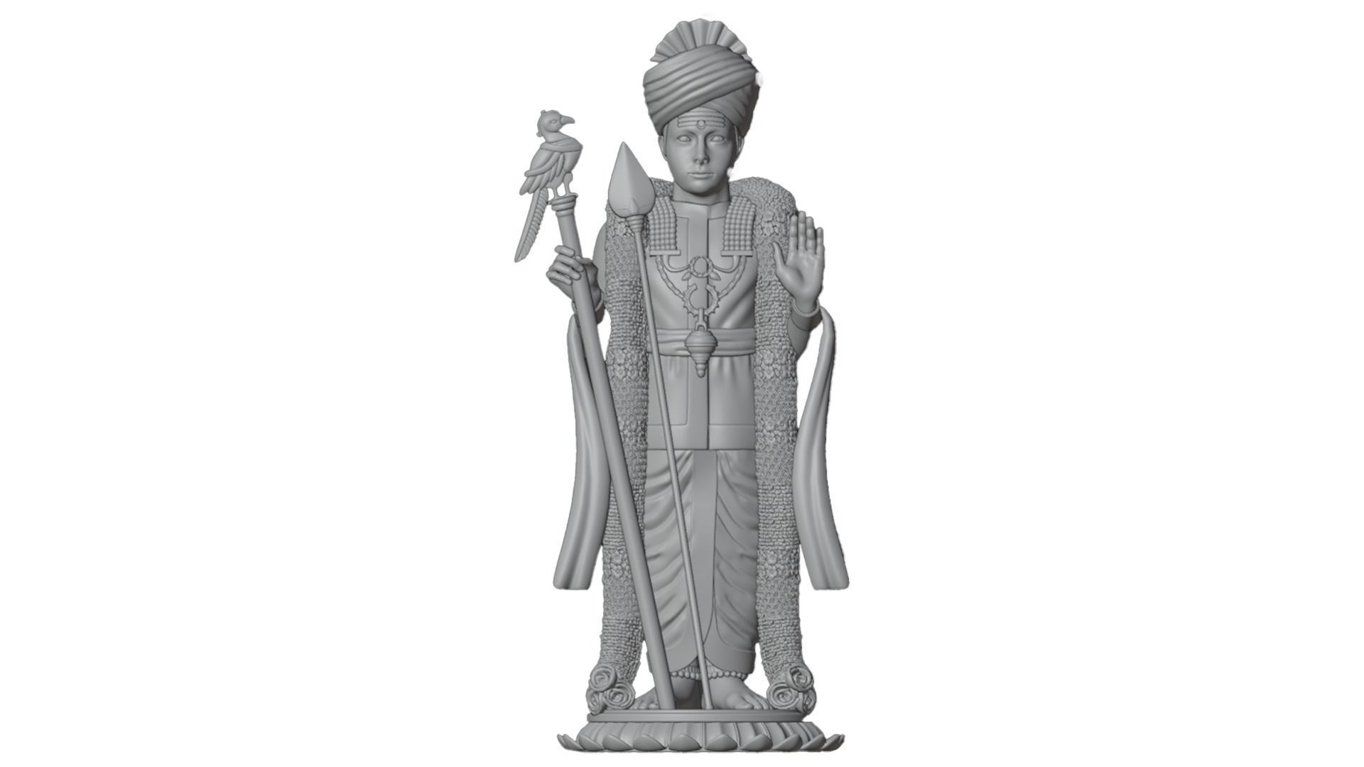 Lord Karthikeya Murugan God 3D print model_11