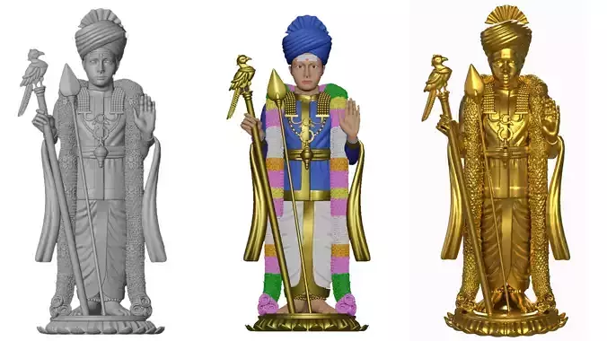 Lord Karthikeya Murugan God 3D print model